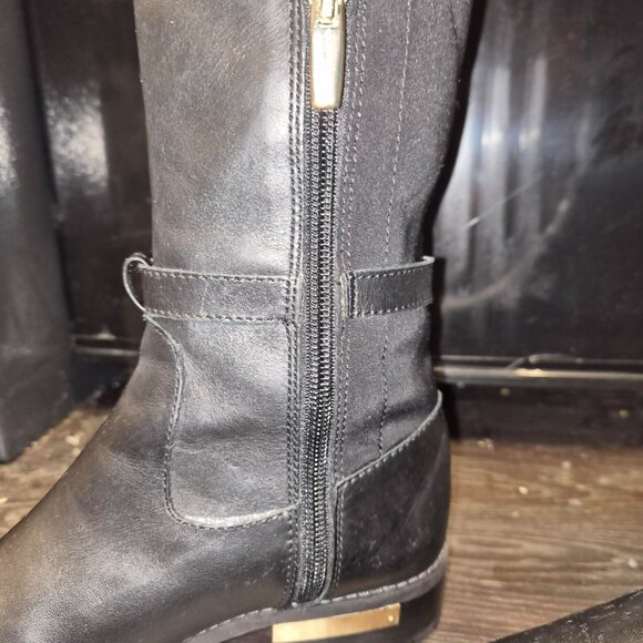 Vince Camuto Pelda Black leather Riding Boots 7M - Picture 9 of 12